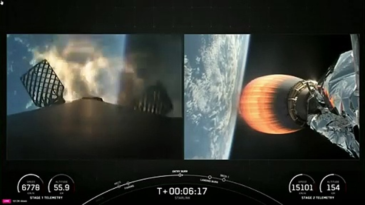 Elon Musk Launches New Batch of Mini-Satellites for Starlink's 2nd-Generation Constellation from