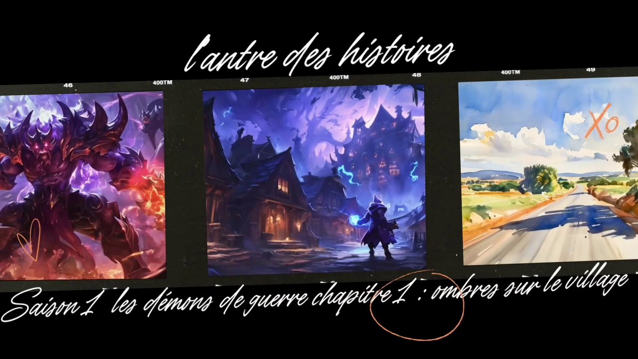L’antre des histoires saison 1 : les démons de guerre chapitre 1 : ombres sur le village