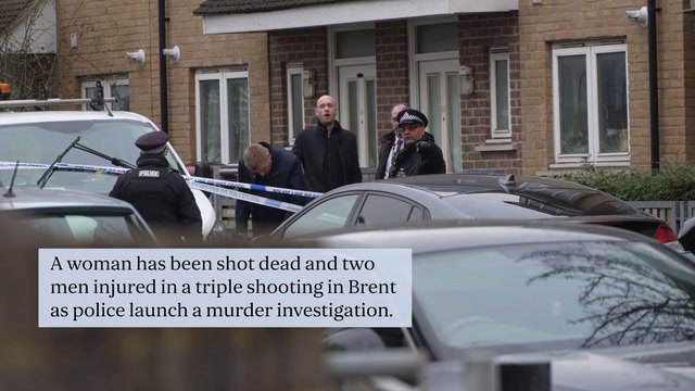 Woman killed and two injured in north-west London triple shooting as neighbours hear 'crying and screaming'