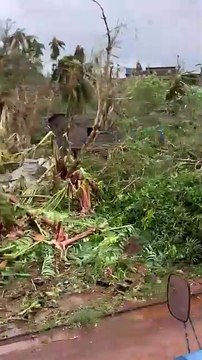 Les dégâts du cyclone Chido à Mayotte