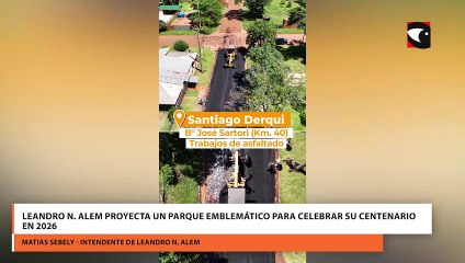 Leandro N. Alem proyecta un parque emblemático para celebrar su centenario en 2026