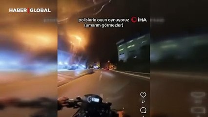 "Dur" ihtarına uymayan sürücü o anları sosyal medyadan paylaştı