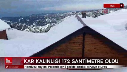 Handüzü Yaylası Palandöken'i geride bıraktı, zirveye oturdu