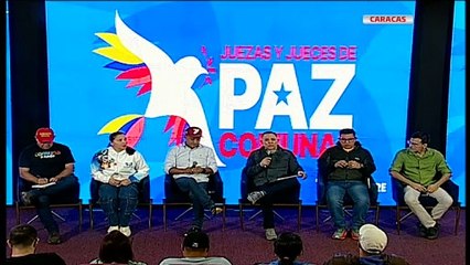 Rueda de prensa de la Comisión Nacional Electoral para la elección de jueces de paz