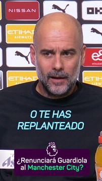 Guardiola analiza la posibilidad de dejar el Manchester City por la crisis de juego