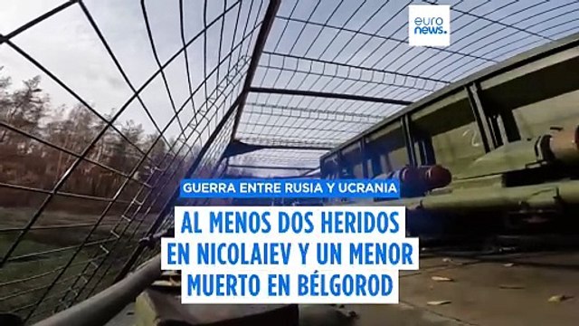 Dos heridos en Ucrania tras los ataques nocturnos de misiles y drones rusos en Nicolaiev