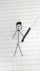 Davide con pastone disegno