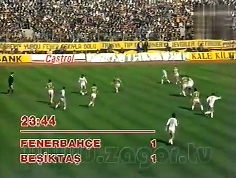 F.Bahçe SK vs. Beşiktaş JK Süper Lig 1988-1989 Hafta 28 18 Mart 1989