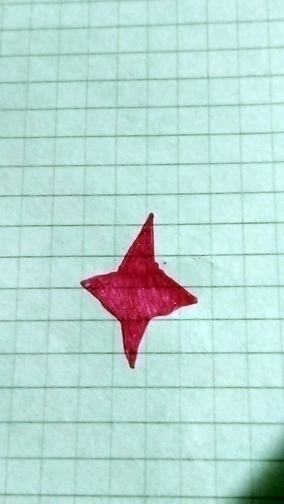 Stella rosa disegno