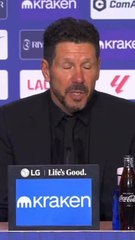Simeone sigue insistiendo en la idea de "partido a partido" a pesar de ser colíderes