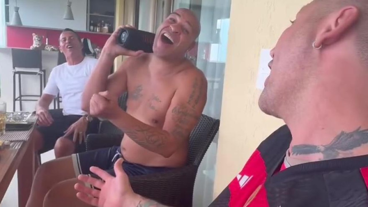 Adriano e Materazzi scatenati a Rio sulle note di Tiziano Ferro