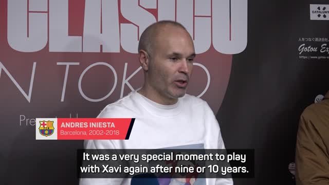 It was special to share a pitch with Xavi again - Iniesta