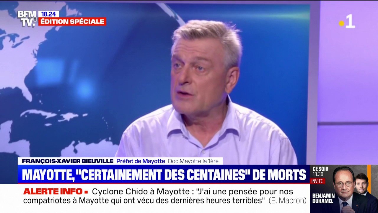 Cyclone Chido à Mayotte: "Il sera très difficile d'avoir un bilan final", déclare le préfet François-Xavier Bieuville