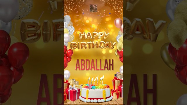 ABDALLAH - Happy Birthday Abdallah #birthdaysong #songwithname #happybirthday