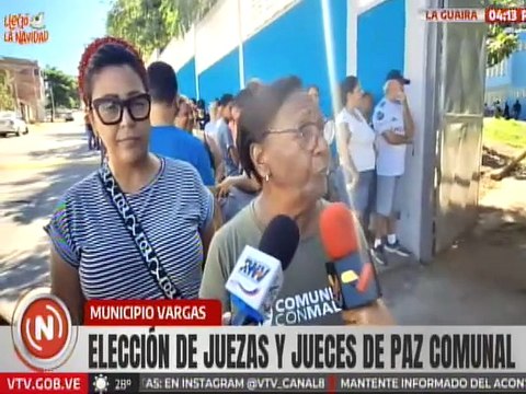 La Guaira | Voceros y voceras del mcpio. Vargas aseguran que la jornada electoral se vive en paz