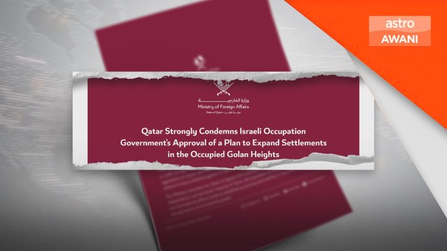 Qatar selar tindakan haram Israel di Bukit Golan