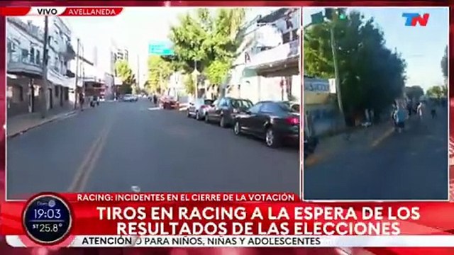 Incidentes en las elecciones de Racing: tiroteo entre barras en las inmediaciones del estadio