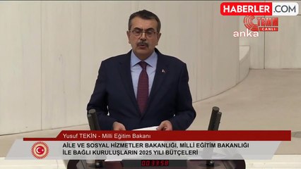 TBMM Genel Kurulu... Bakan Tekin'den CHP'ye: "Başörtüsüyle Eğitim-Öğretime Katılmak Anayasa'mıza Aykırı Mıdır, Değil Midir"