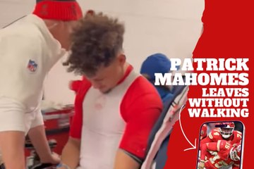 Patrick Mahomes leaves Cleveland without walking