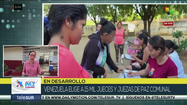 Venezolanos participan en la elección de jueces y juezas de paz comunal