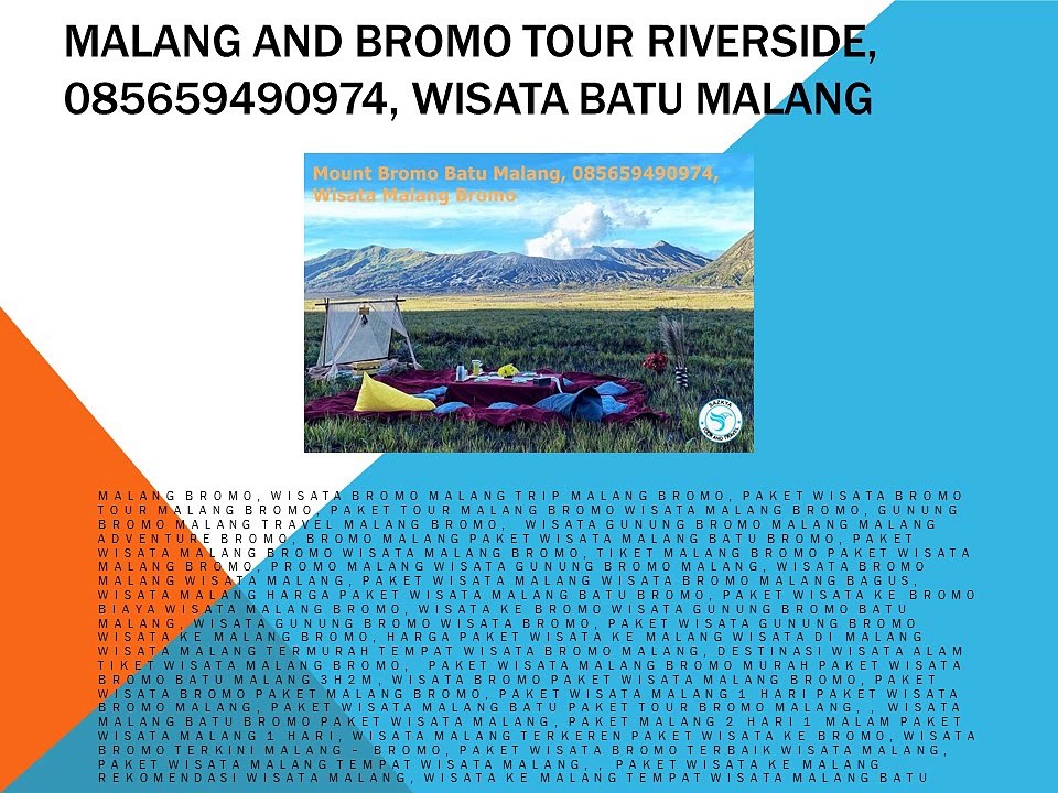 Malang And Bromo Tour Riverside, 085659490974, Wisata Batu Malang
