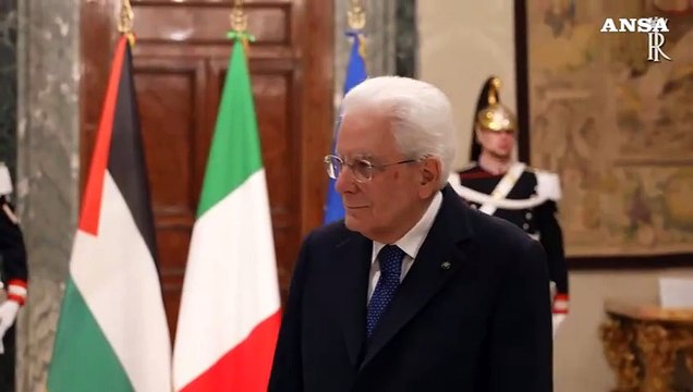 Mattarella ad Abu Mazen Soluzione due popoli-due stati sia immediata