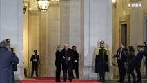 Giorgia Meloni accoglie Abu Mazen a Palazzo Chigi