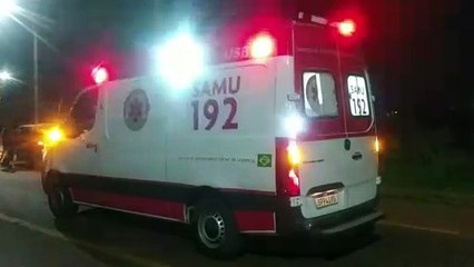 Mulher de 24 anos fica ferida em acidente no Cascavel Velho