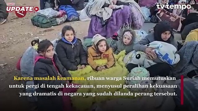 Pasca Jatuhnya Assad, Ribuan Warga Suriah Melarikan Diri ke Lebanon