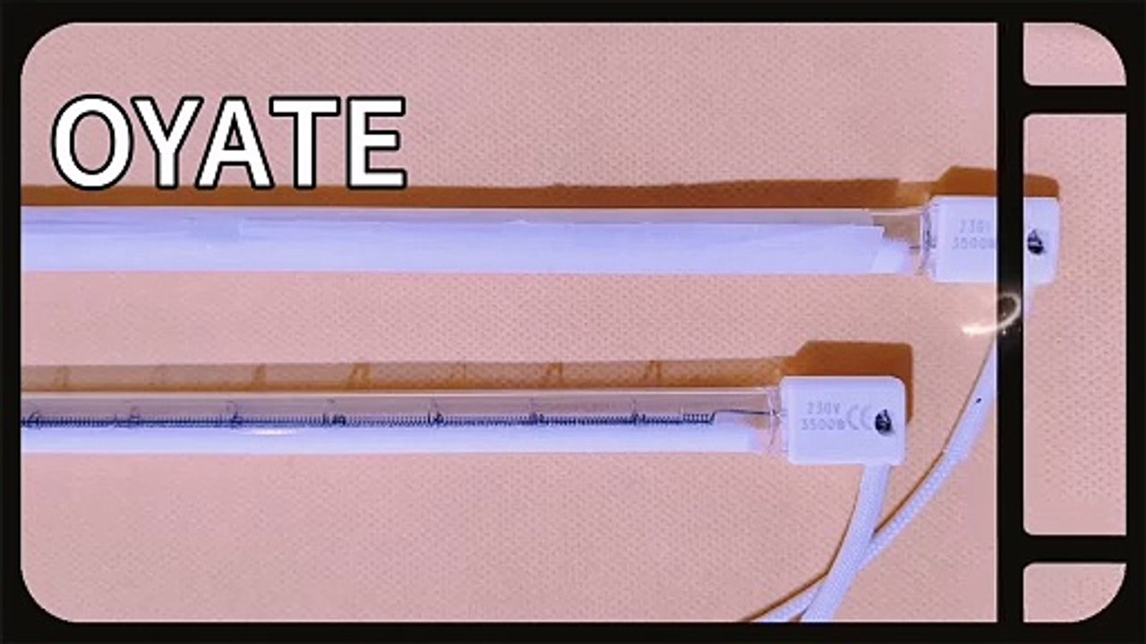 440mm 2500w 3000w white coated halogen heating lamps SK15 caps IR lamps
