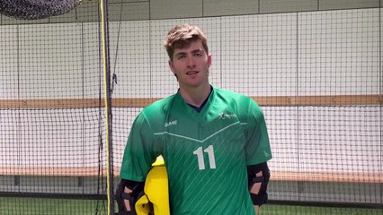 Bendigo indoor hockey player Campbell Evans.