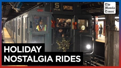 In New York, subway cars from the 1930s bring passengers back in time