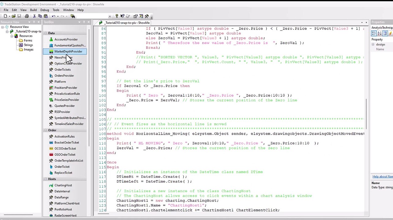 Tutorial 210 | Make a horizontal line 'snap' to pivots