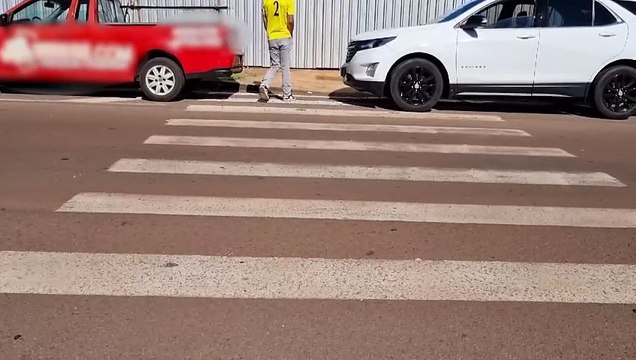 Colisão entre Saveiro e Equinox é registrada na Avenida Assunção em Cascavel