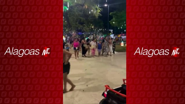 Perseguição a suspeito de assalto provoca pânico em praça do Farol em Maceió