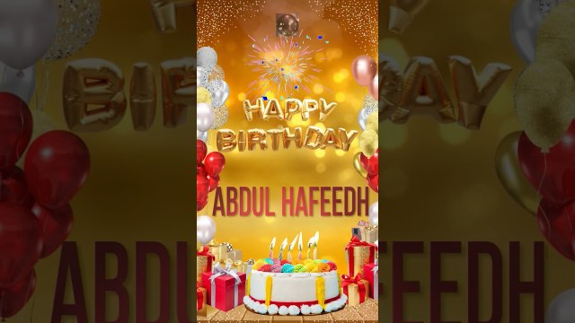 ABDUL HAFEEDH - Happy Birthday Abdul Hafeedh #happybirthday #songwithname