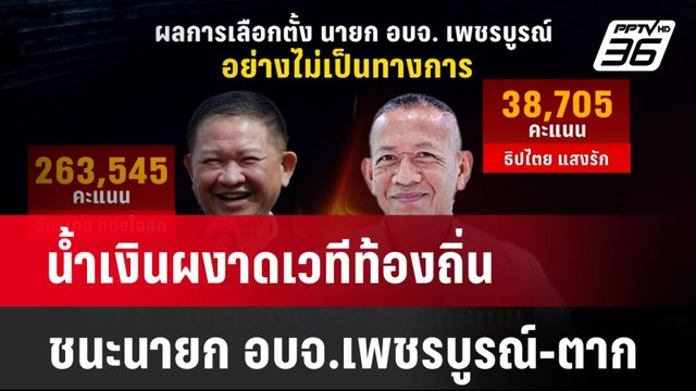 น้ำเงินผงาดเวทีท้องถิ่น ชนะนายก อบจ.เพชรบูรณ์-ตาก| เที่ยงทันข่าว | 16 ธ.ค. 67