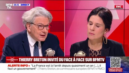 Thierry Breton, ex-commissaire européen: "Aujourd'hui, la France est le mauvais élève de la classe pour ses finances publiques"