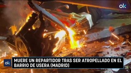 Muere un repartidor tras ser atropellado en el barrio de Usera (Madrid)