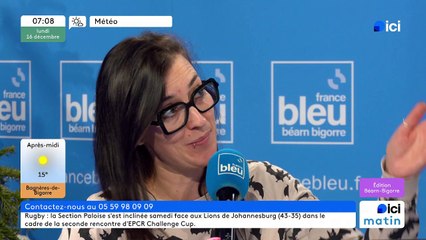 16/12/2024 - ICI Matin France Bleu Béarn Bigorre en vidéo