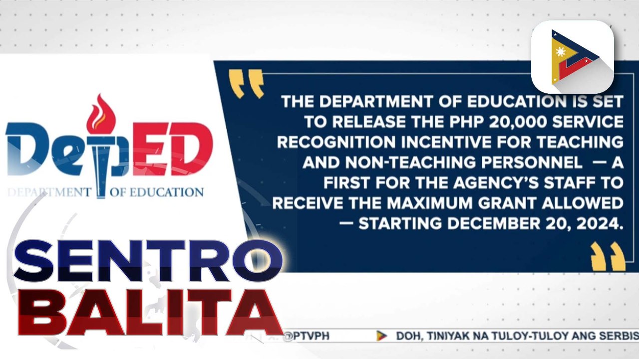 P20-K SRI ng public school teachers, matatanggap na sa Biyernes, Dec. 20 ayon sa DepEd