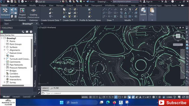 how to Creating a Pressure Network from Objects #autocadcivil3d #autodesk Autodesk civil 3d