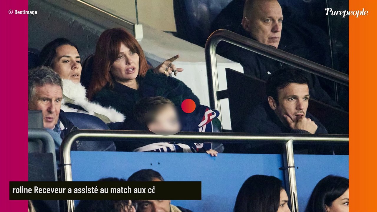 Caroline Receveur, en pleine reconstruction, s'affiche au Parc des princes avec une nouvelle chevelure, son fils Marlone et son mari Hugo