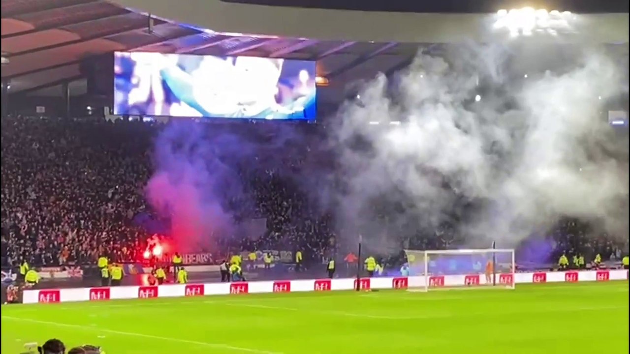 I watched Celtic vs Rangers from press box - here's a behind the scenes look at chaotic cup fian