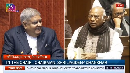 Mallikarjun Kharge grills the BJP during the Constitution debate