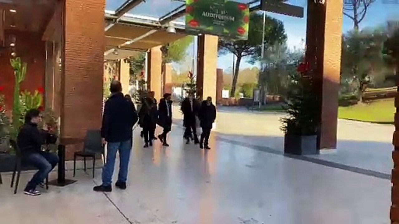 Collare d'Oro alla Lazio: l'arrivo in Auditorium del dg Lotito