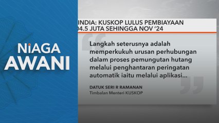 Usahawan India: KUSKOP lulus pembiayaan RM204.5 juta sehingga Nov ‘24