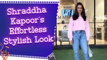 Casual Vibe: Shraddha Kapoor Dazzled in Pink Sweatshirt and Denim Jeans at Juhu Salon