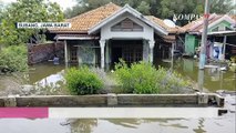 Update! Sempat Surut, Banjir Rob Kembali Rendam Pemukiman dan Sawah di Subang