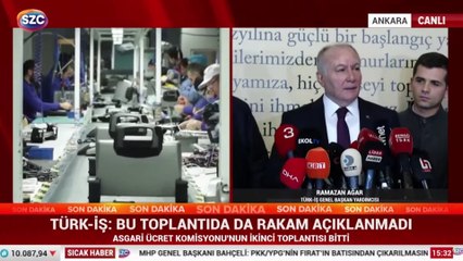Türk-İş: Bu toplantıda da rakam açıklanmadı